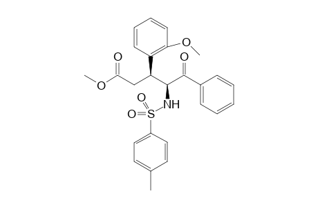 (3S,4S)-methyl 3-(2-methoxyphenyl)-4-(4-methylphenylsulfonamido)-5-oxo-5-phenylpentanoate