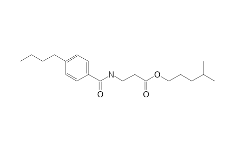 .beta.-Alanine, N-(4-butylbenzoyl)-, isohexyl ester