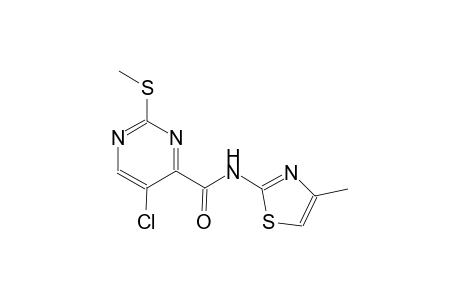 4-pyrimidinecarboxamide, 5-chloro-N-(4-methyl-2-thiazolyl)-2-(methylthio)-