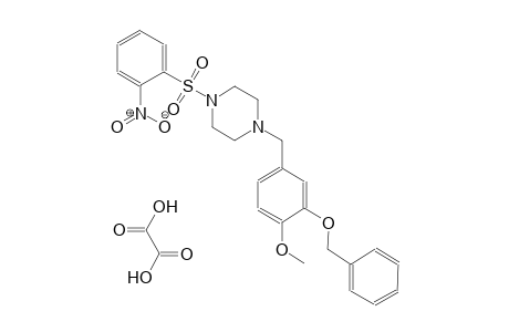 1-(3-(benzyloxy)-4-methoxybenzyl)-4-((2-nitrophenyl)sulfonyl)piperazine oxalate