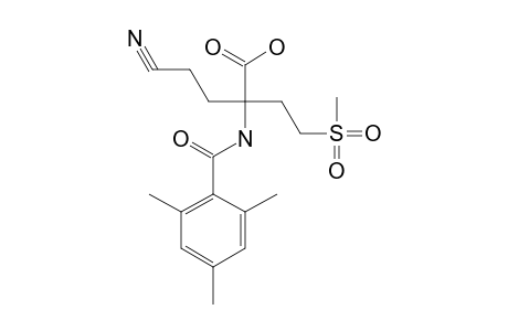 4-cyano-2-[2-(methylsulfonyl)ethyl]-2-(2,4,6-trimethylbenzamido)butyric acid