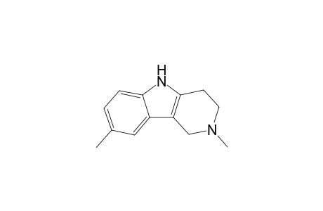 1H-Pyrido(4,3-b)indole, 2,3,4,5-tetrahydro-2,8-dimethyl-