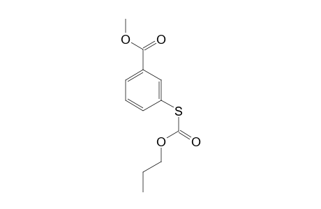 3-Mercaptobenzoic acid, S-(N-propyloxycarbonyl)-, methyl ester