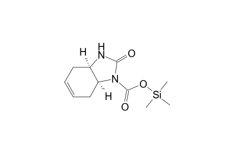 1H-Benzimidazole-1-carboxylic acid, 2,3,3a,4,7,7a-hexahydro-2-oxo-, trimethylsilyl ester, cis-