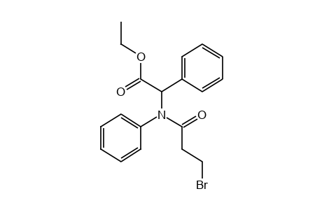 N-(3-bromopropionyl)-N,2-diphenylglycine, ethyl ester