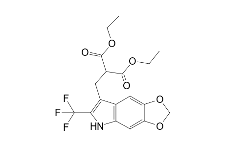Ethyl .alpha.-Ethoxycarbonyl-5,6-(methylenedioxy)-2-trifluoromethylindole-3-propanoate