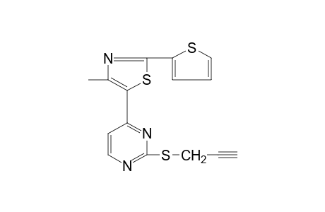 4-[4-methyl-2-(2-thienyl)-5-thiazolyl]-2-[(2-propynyl)thio]pyrimidine