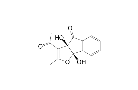 (3A-CIS)-3-ACETYL-3A,8B-DIHYDRO-3A,8B-DIHYDROXY-2-METHYL-4H-INDENO-[1,2-B]-FURAN-4-ONE