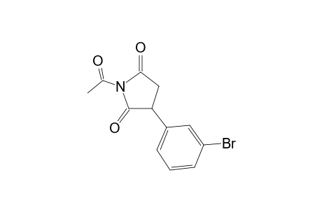 3-(3-Bromophenyl)pyrrolidine-2,5-dione, N-acetyl-