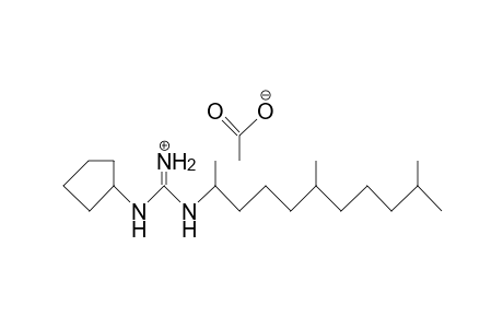 Guanidine, N-cyclopentyl-N'-(1,5,9-trimethyldecyl)-, monoacetate