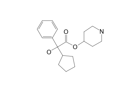 4-Piperidyl cyclopentylphenylglycolate