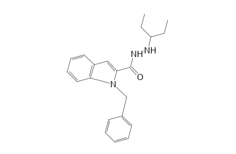 1-benzylindole-2-carboxylic acid, 2-(1-ethylpropyl)hydrazide