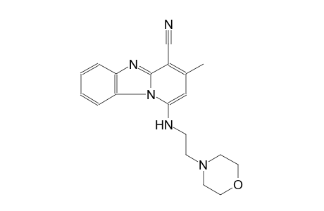 3-methyl-1-{[2-(4-morpholinyl)ethyl]amino}pyrido[1,2-a]benzimidazole-4-carbonitrile