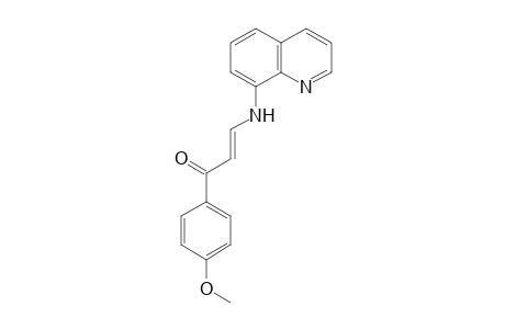 2-Propen-1-one, 1-(4-methoxyphenyl)-3-(8-quinolylamino)-