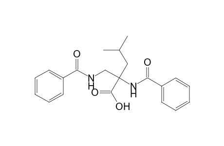 2-(Benzamido)-2-(benzamidomethyl)-4-methylpentanoic acid