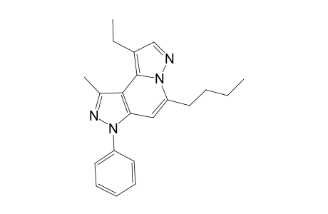 5-Butyl-9-ethyl-1-methyl-3-phenyl-3H-dipyrazolo[1,5-a:4',3'-c]pyridine
