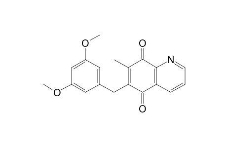 6-(3,5-dimethoxybenzyl)-7-methylquinoline-5,8-dione