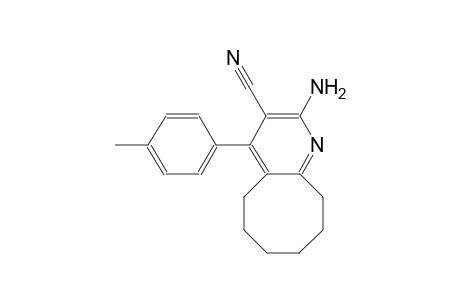 2-amino-4-(4-methylphenyl)-5,6,7,8,9,10-hexahydrocycloocta[b]pyridine-3-carbonitrile