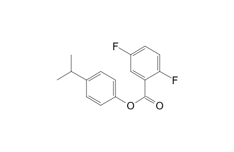 2,5-Difluorobenzoic acid, 4-isopropylphenyl ester