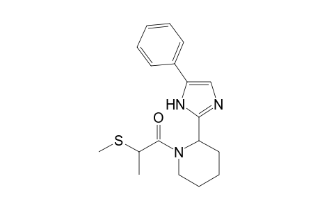 2-(methylthio)-1-(2-(5-phenylimidazol-2-yl)piperidin-1-yl)propan-1-one