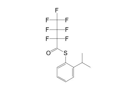 2-Isopropylbenzenethiol, S-heptafluorobutyryl-