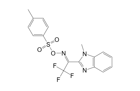 2,2,2-Trifluoro-1-(1-methyl-1H-benzo[d]imidazol-2-yl)ethanone O-tosyl Oxime