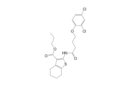 Propyl 2-{[4-(2,4-dichlorophenoxy)butanoyl]amino}-4,5,6,7-tetrahydro-1-benzothiophene-3-carboxylate