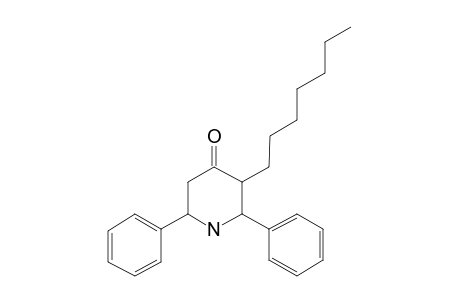 Piperidin-4-one, 3-heptyl-2,6-diphenyl-