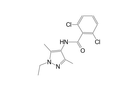 2,6-dichloro-N-(1-ethyl-3,5-dimethyl-1H-pyrazol-4-yl)benzamide