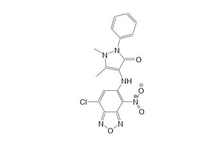 4-[(7-chloro-4-nitro-2,1,3-benzoxadiazol-5-yl)amino]-1,5-dimethyl-2-phenyl-1,2-dihydro-3H-pyrazol-3-one