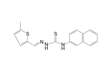 5-Methyl-2-thiophenecarboxaldehyde, 4-(2-naphthyl)-3-thiosemicarbazone