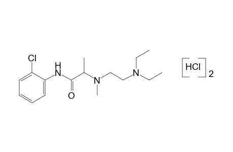 2'-chloro-2-{[2-(diethylamino)ethyl]methylamino}propionanilide, dihydrochloride