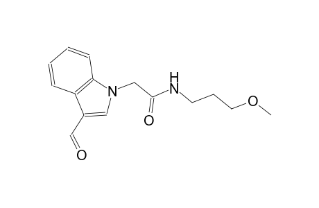 2-(3-formyl-1H-indol-1-yl)-N-(3-methoxypropyl)acetamide