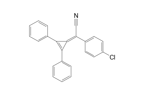 a-(p-chlorophenyl)-2,3-diphenyl-2-cyclopropene, delta1, a-acetonitrile