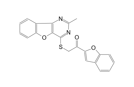 1-(1-benzofuran-2-yl)-2-[(2-methyl[1]benzofuro[3,2-d]pyrimidin-4-yl)sulfanyl]ethanone