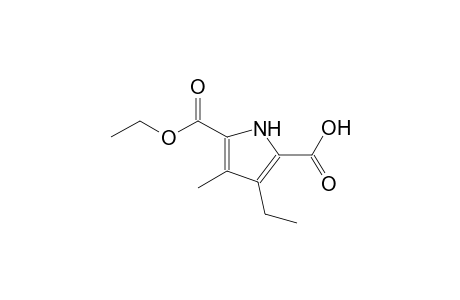 5-(ethoxycarbonyl)-3-ethyl-4-methyl-1H-pyrrole-2-carboxylic acid