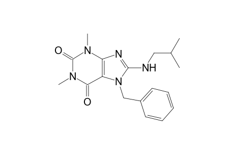 1H-purine-2,6-dione, 3,7-dihydro-1,3-dimethyl-8-[(2-methylpropyl)amino]-7-(phenylmethyl)-