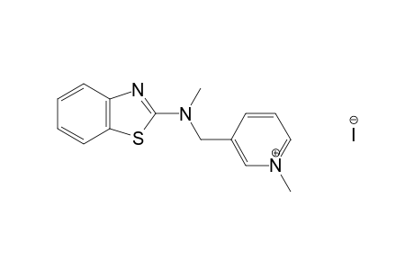 3-{[(2-benzothiazolyl)methylamino]methyl}-1-methylpyridinium iodide