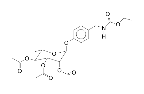 N-ETHOXYCARBONYL-4-(2',3',4'-TRI-O-ACETYL-ALPHA-L-RHAMNOPYRANOSYLOXY)-BENZYLAMINE