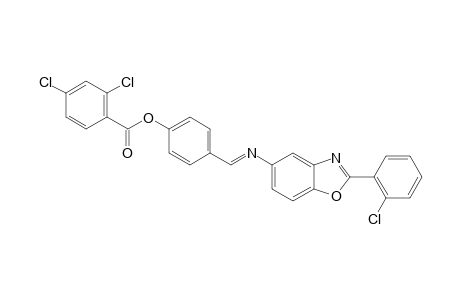 4-{[2-(2-chlorophenyl)benzoxazol-5-ylimino]methyl}phenyl 2,4-