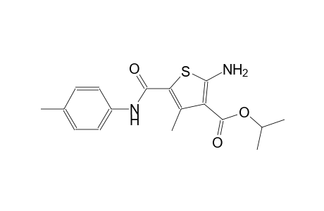 isopropyl 2-amino-4-methyl-5-(4-toluidinocarbonyl)-3-thiophenecarboxylate