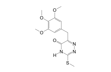 3-(methylthio)-6-(3,4,5-trimethoxybenzyl)-as-triazin-5(4H)-one