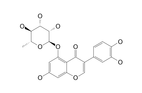 7,3',4'-TRIHYDROXY-5-O-ALPHA-L-RHAMNOPYRANOSYL-ISOFLAVONE