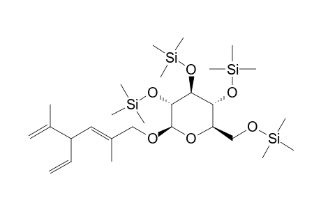 .beta.-D-Glucopyranoside, (2E)-4-ethenyl-2,5-dimethyl-2,5-hexadien-1-yl, 4tms derivative