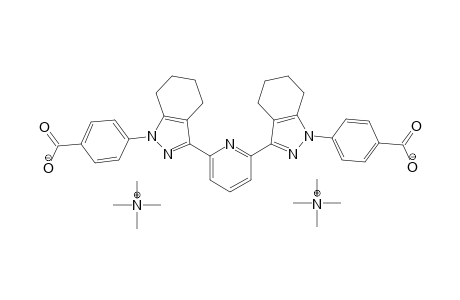 bis(Tetramethylammonium) 2,6-bis[1-(4-carboxylatophenyl)-4,5,6,7-tetrahydrindazol-3-yl]pyridine