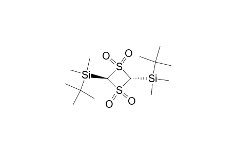 Silane, 1,3-dithietane-2,4-diylbis[(1,1-dimethylethyl)dimethyl-, S,S,S',S'-tetraoxide, trans-