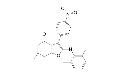 2-(2,6-DIMETHYLPHENYLAMINO)-6,6-DIMETHYL-3-(4-NITROPHENYL)-6,7-DIHYDRO-1-BENZOFURAN-4-(5-H)-ONE