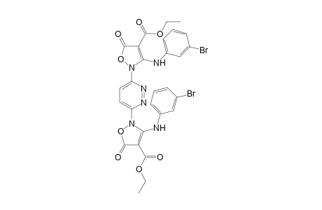 3,6-Bis(3-(3-bromophenylamino)-4-ethoxycarbonyl-5-oxo-2,5-dihydroisoxazolin-2-yl)pyridazine