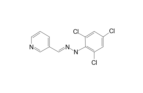 3-[[2-(2,4,6-Trichlorophenyl)hydrazin-1-ylidene]methyl]pyridine