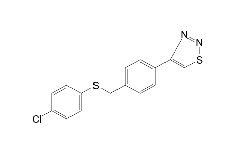 4-{alpha-[(p-CHLOROPHENYL)THIO]-p-TOLYL}-1,2,3-THIADIAZOLE